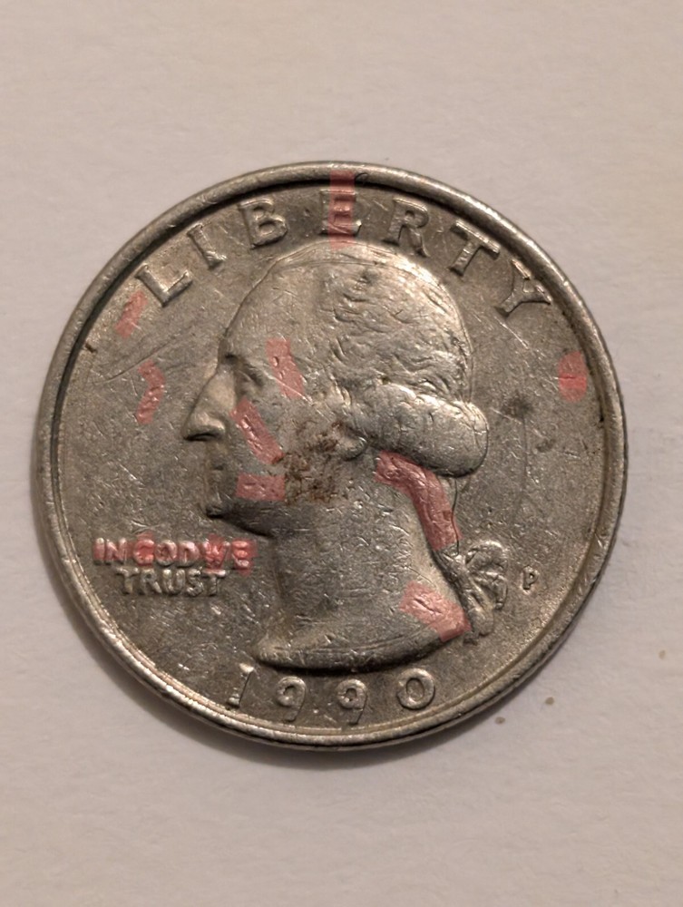 1990 p quarter error WING CLASH Such A Cool Quarter, It's A Must Have