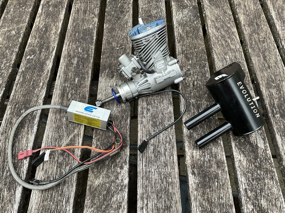 Evolution 20cc Gas Rc Airplane Engine Spins Free (B)