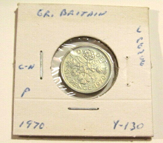 Great Britain 1970 6 Six Pence Proof Coin