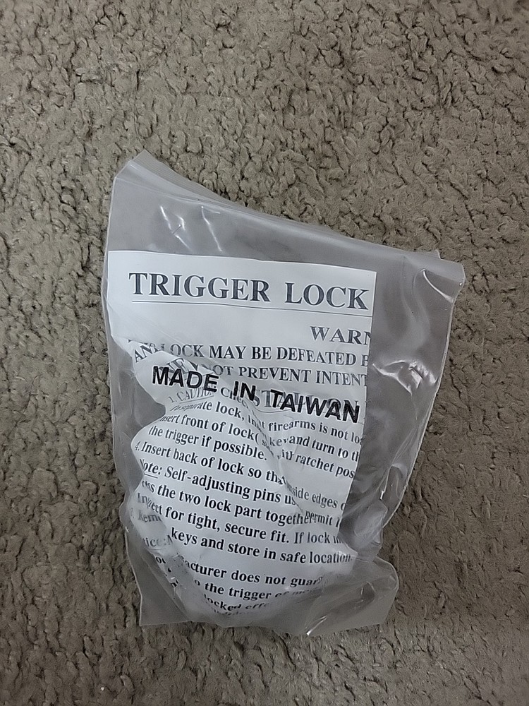Firearm Trigger Lock with Keys