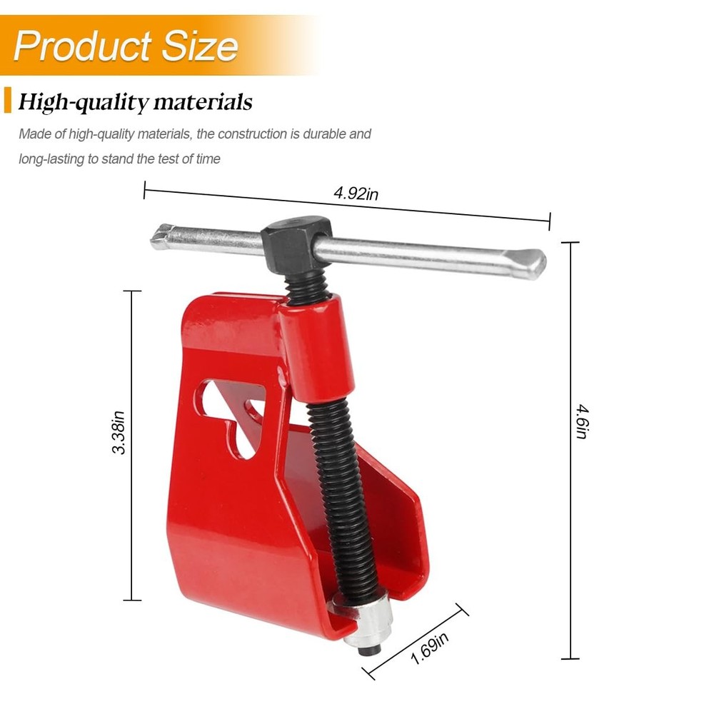 FALVFUN Compression Sleeve Puller Tool to Remove Ferrule & Nut of Pipe, Red