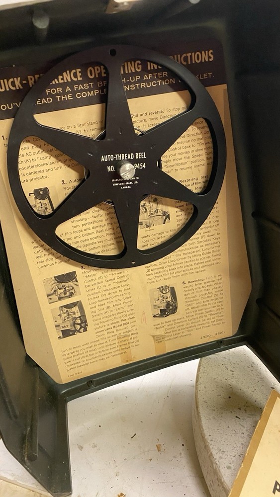 Vintage Sears 8mm Easi-load Model 200 Projector Tested
