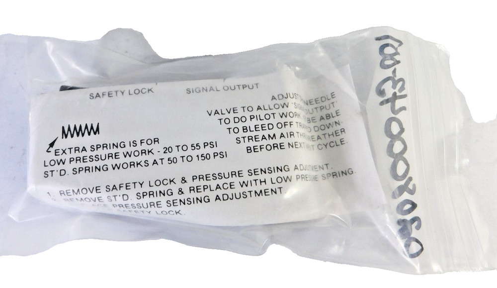 FABCO-AIR RV2 Pressure Sensing/Sequence Valve Pneumatically Actuated Pancake Lin