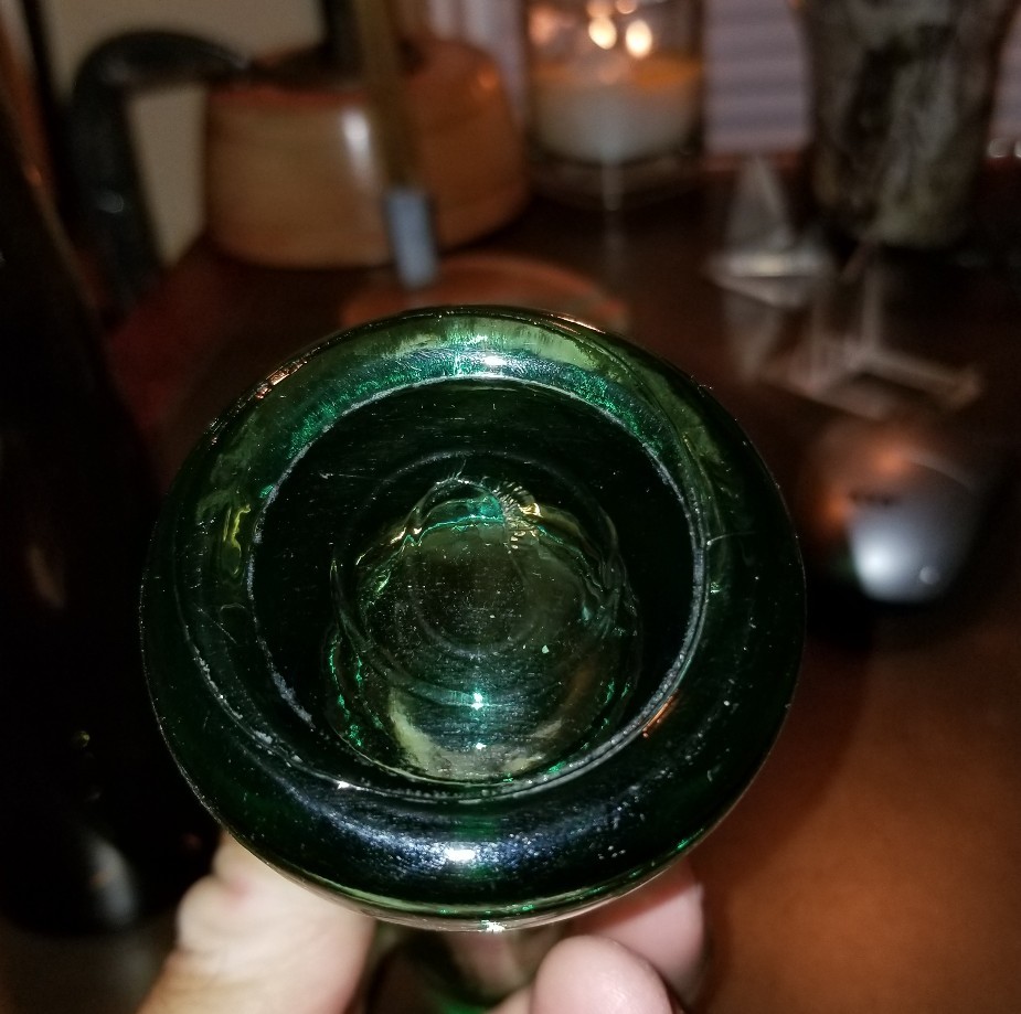(2) Pc. Early Green Bottle Set
