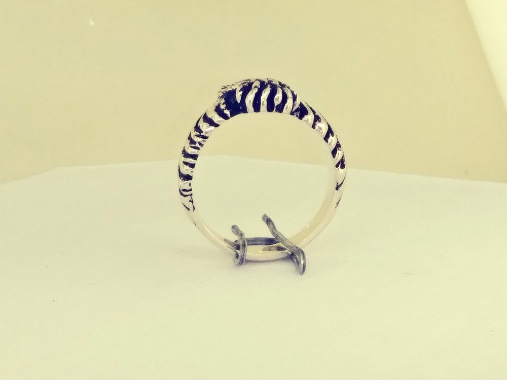 Silver Falcon ring (Eagle Hawk....) (size 9.75 ..6.6dwts handcrafted