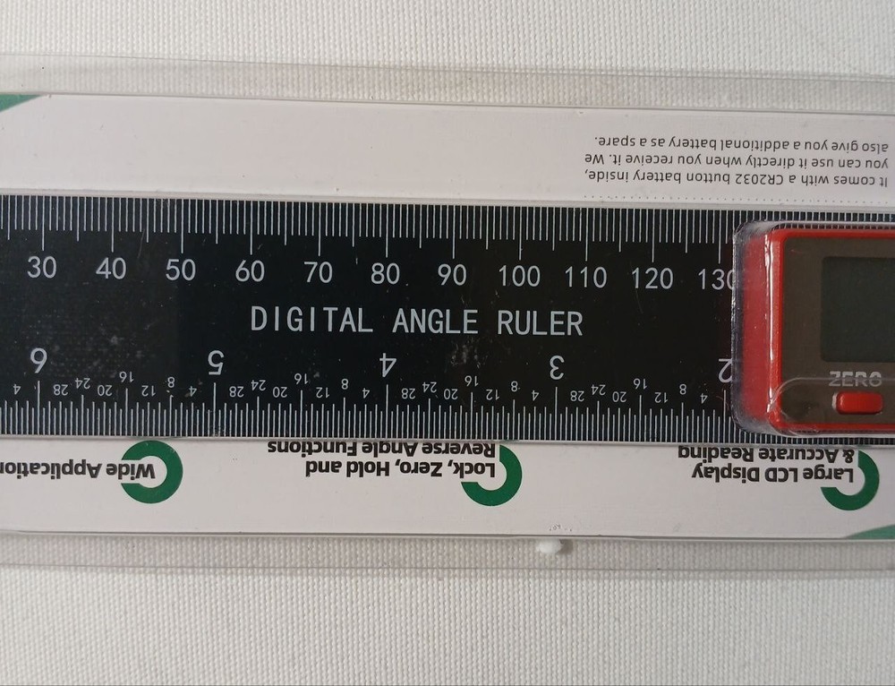 Digital Angle Finder Protractor 7"/200 mm Measuring Ruler with LCD Display