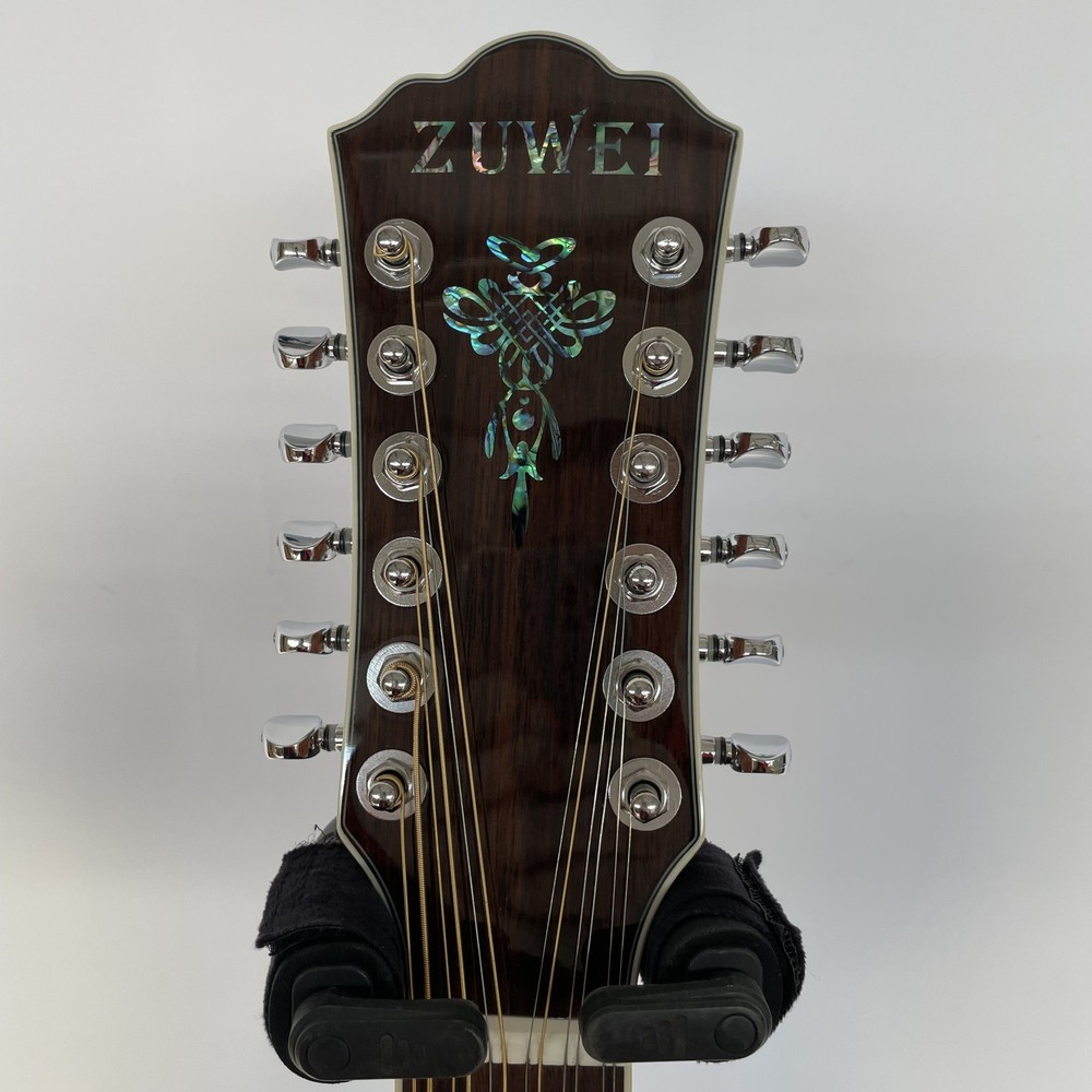 Handmade ZUWEI D45 12 String Acoustic Electric Guitar Solid Spruce Top