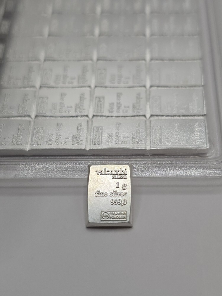 1 gram Silver Bar - Valcambi