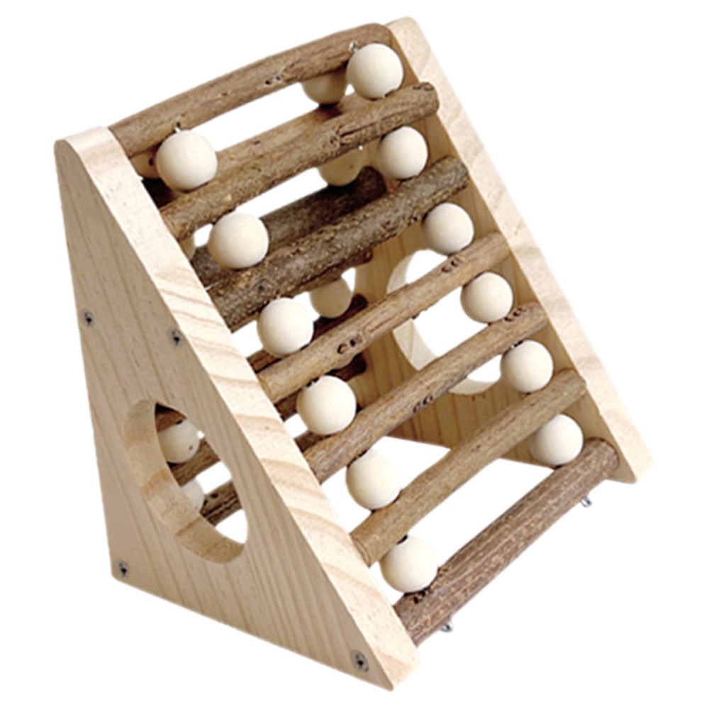 Hamster Hideout - Triangular Shape Hamster Hideout Bed With Climbing Ladder -
