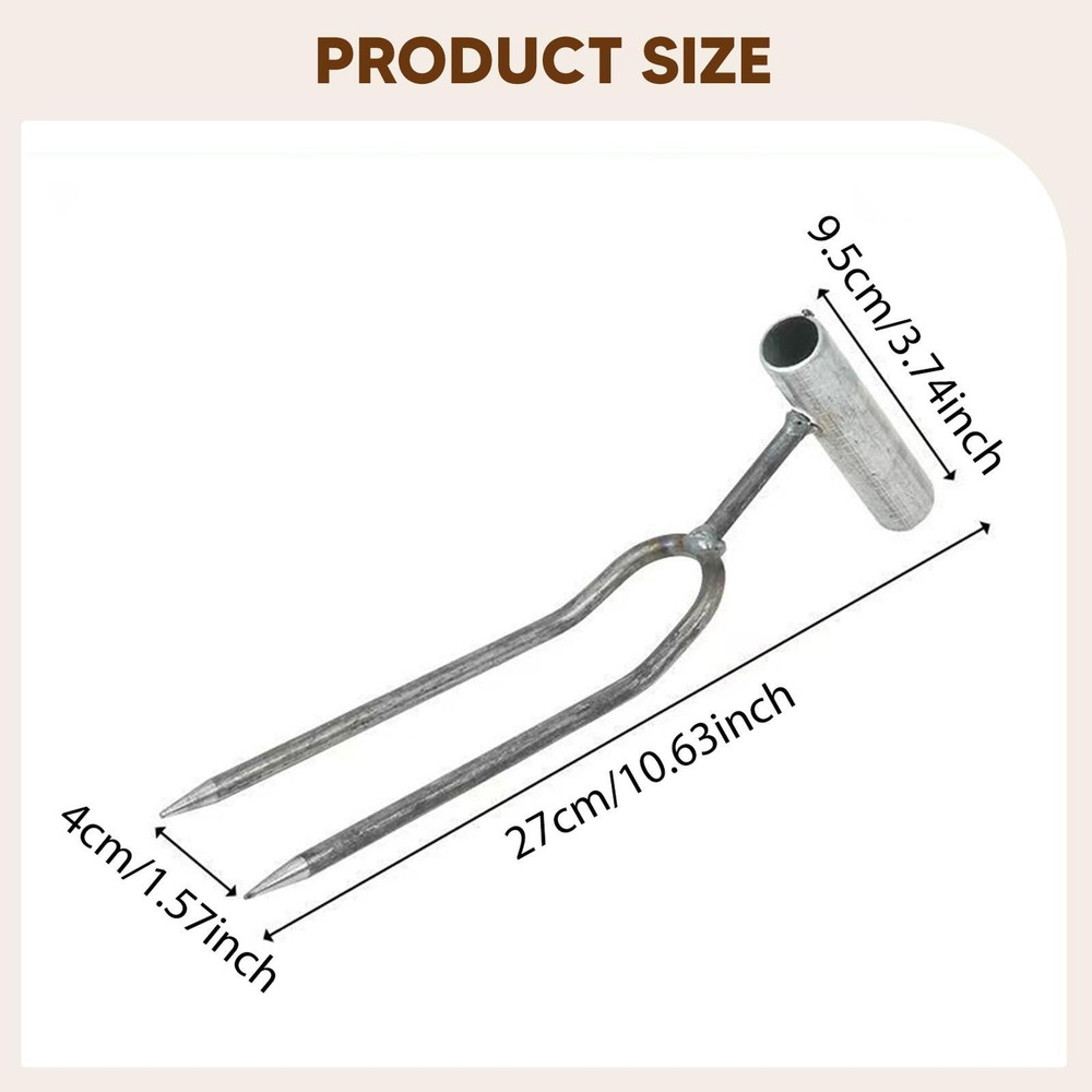 Garden Fork Handheld Portable Cultivator Versatile Digging Soil Loosener for