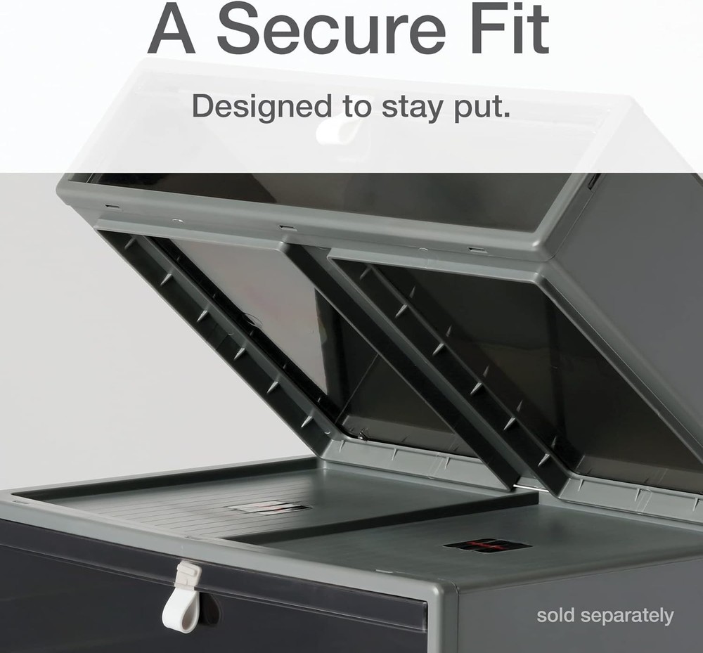 Gray Single Stackable Drawer - Durable Plastic for Home and Office Organization