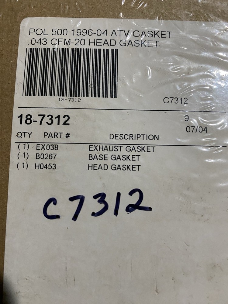 High Performance Top End Gasket Kit Cometic C7312