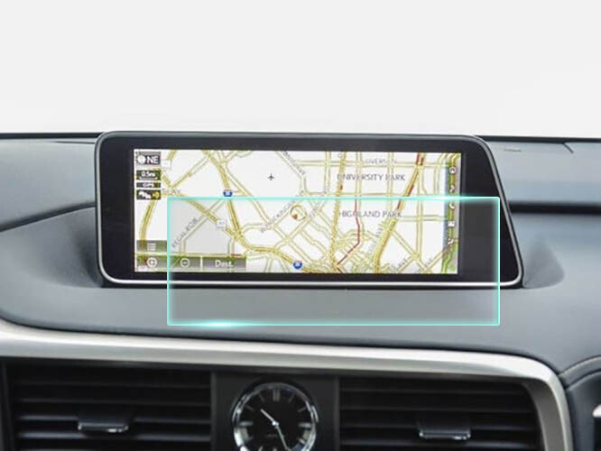 Crystal Clear Screen Protector for 2017 Lexus RX F Vehicle Navigation