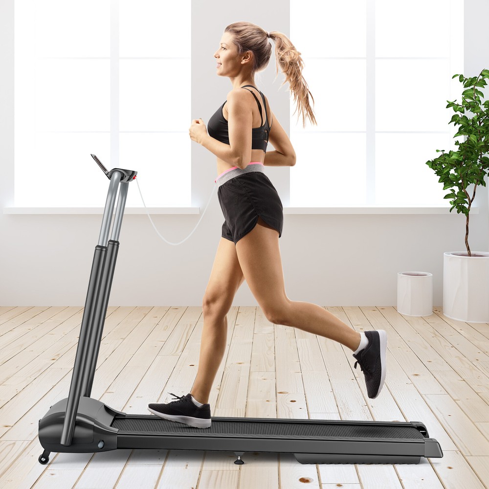 3HP Folding Treadmill Compact Walking Jogging Machine W/Touch Screen APP Control