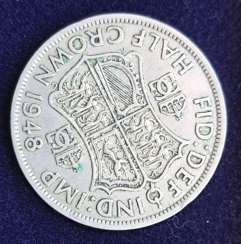 british coins: Half Crown 1948