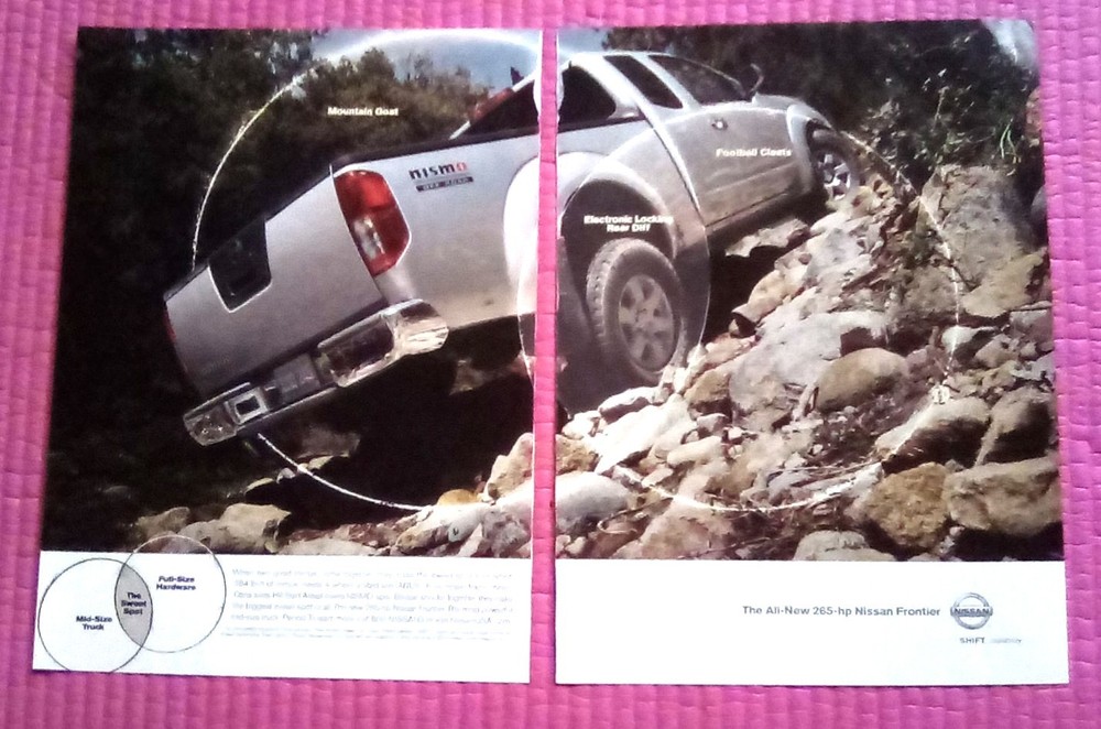 2005 Nissan Frontier 2 Page Print Ad