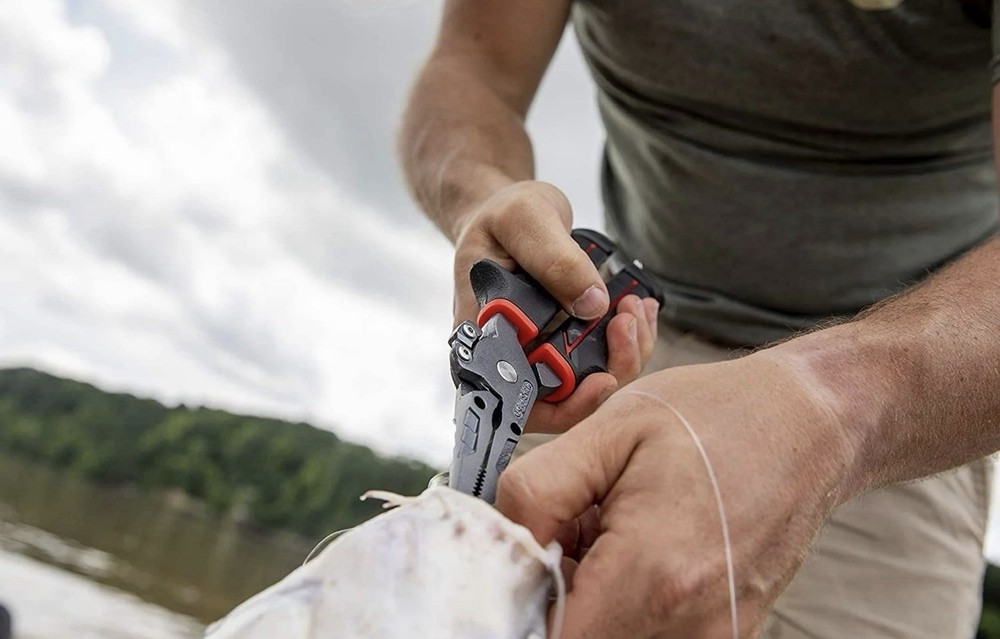 Ugly Stik Tools 9" Pliers W/ Coiled Lanyard, Adjustable Sheath