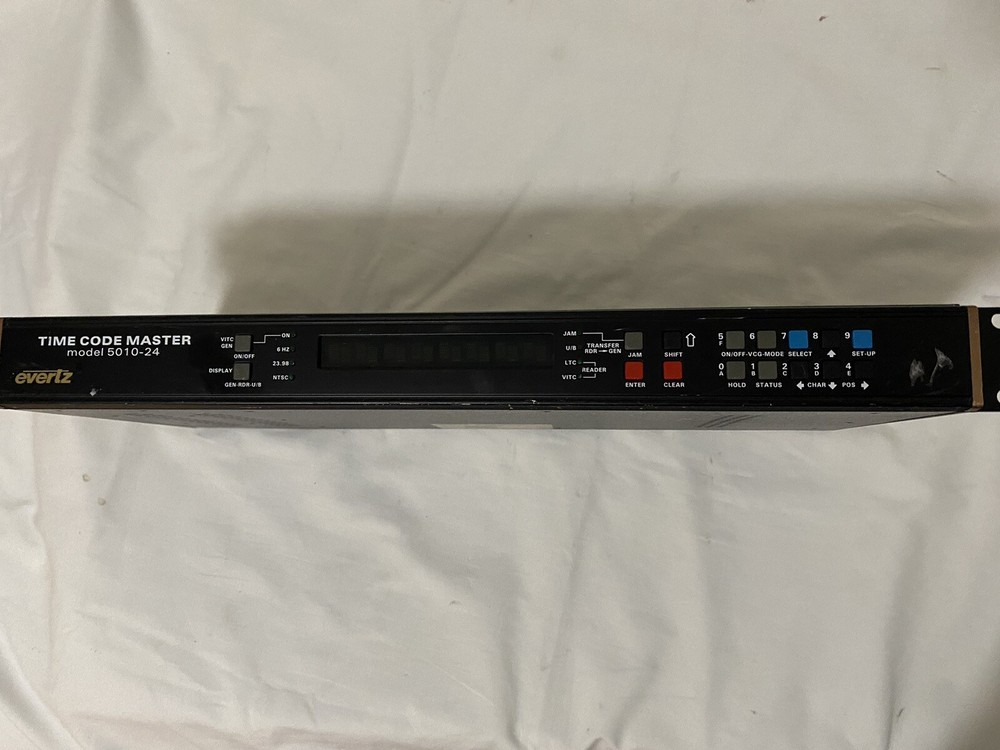 Evertz 5010-24Fps Time Code Master Generator/Reader Console