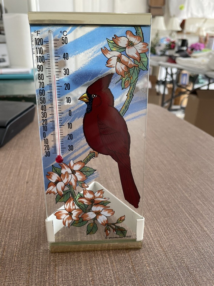 1983 Glass Master Cardinal Thermometer