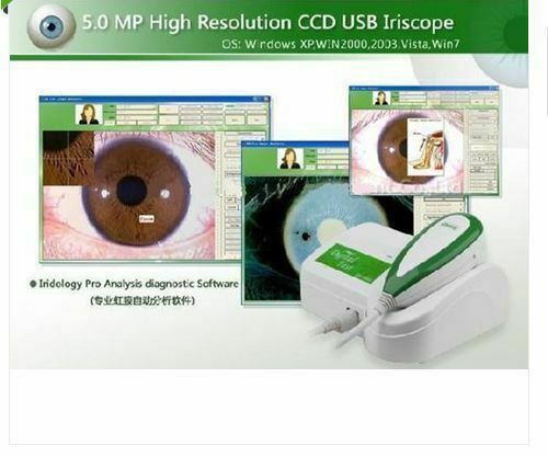 new 2025 5.0 MP USB Iriscope Iris Analyzer Iridology camera w/ Pro Iris Software