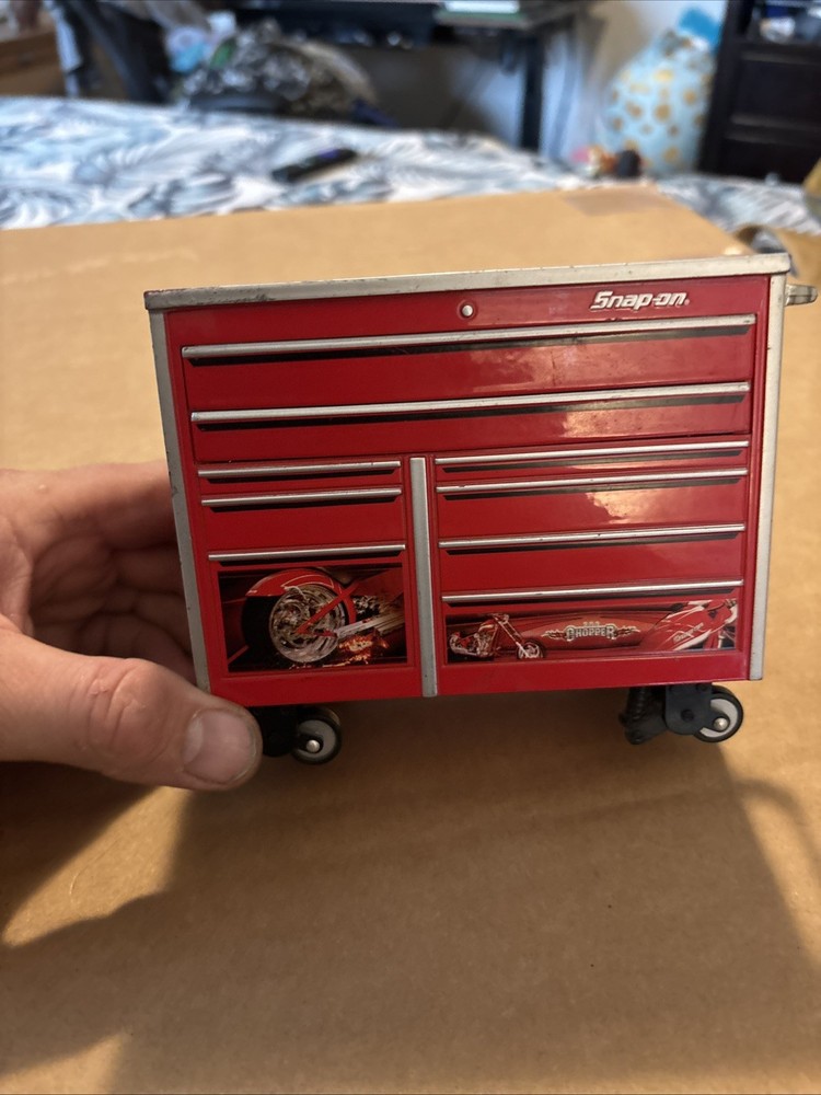 Snap-On Miniature Tool Box Rolling Bottom ~ "The Chopper" OCC Motorcycle
