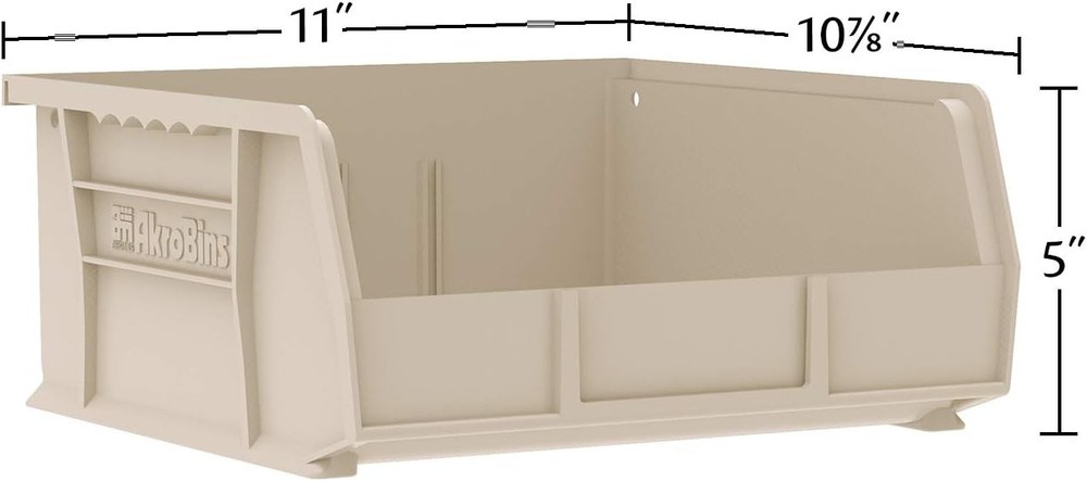 30235 Akrobins Plastic Storage Bins Space-Saving Stackable Bins for Garage Pantr