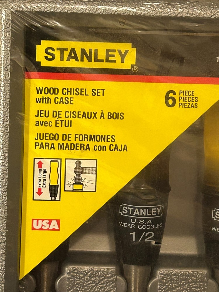 Stanley Chisel set - 6 piece - MADE IN USA