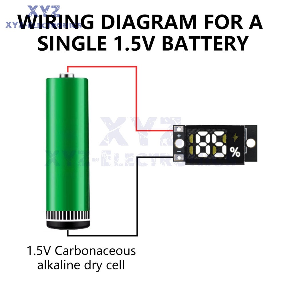 5PCS Battery Level Indicator Module Capacity Indicator for A/AA/AAA 1.5V 3V