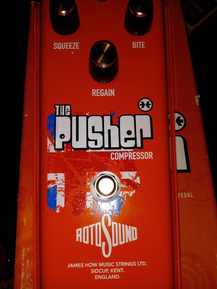 Rotosound Vintage Reissue "pusher" compressor Effects Pedal