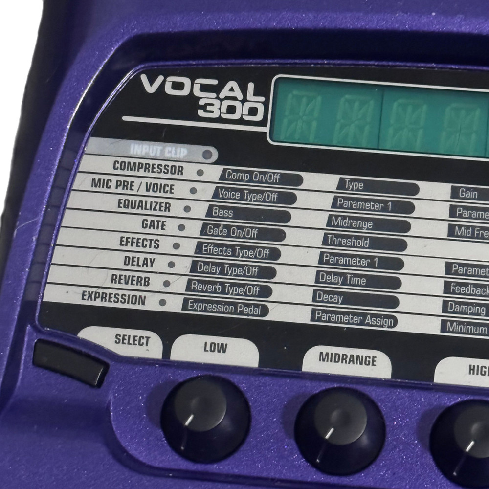 Purple Digitech Vocal 300 Effects Processor Powered By DNA