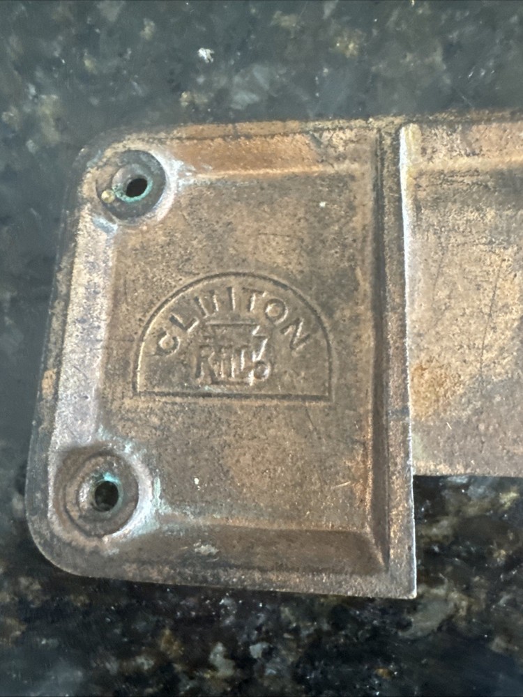 Vintage 2 Brass Mail Slot Drop,