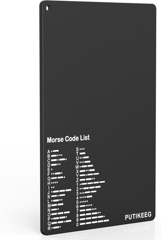 Classic Morse Code Learning Key - Rust-Resistant Steel Table for Enthusiasts