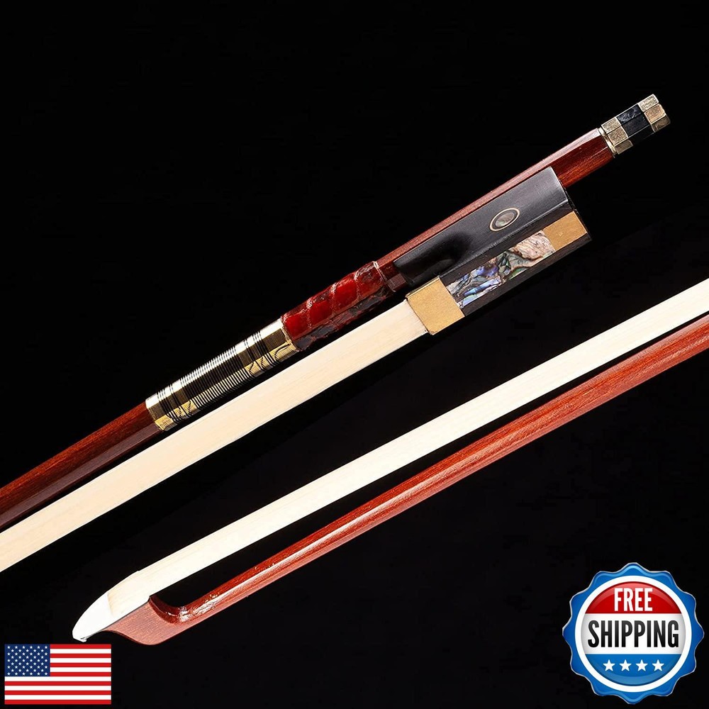 AMZZ Advanced 4/4 Pernambuco Violin Bow – Handmade, Lightweight and Balanced,