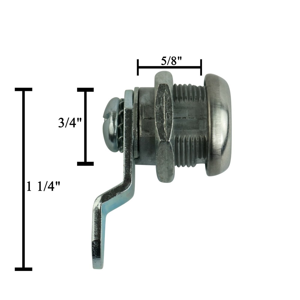 RV Trailer Motorhome Storage Compartment Door Cam Locks 5/8" 4 pack Keyed Alike