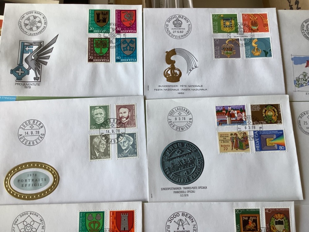 Switzerland postal covers 16 items Ref A2164