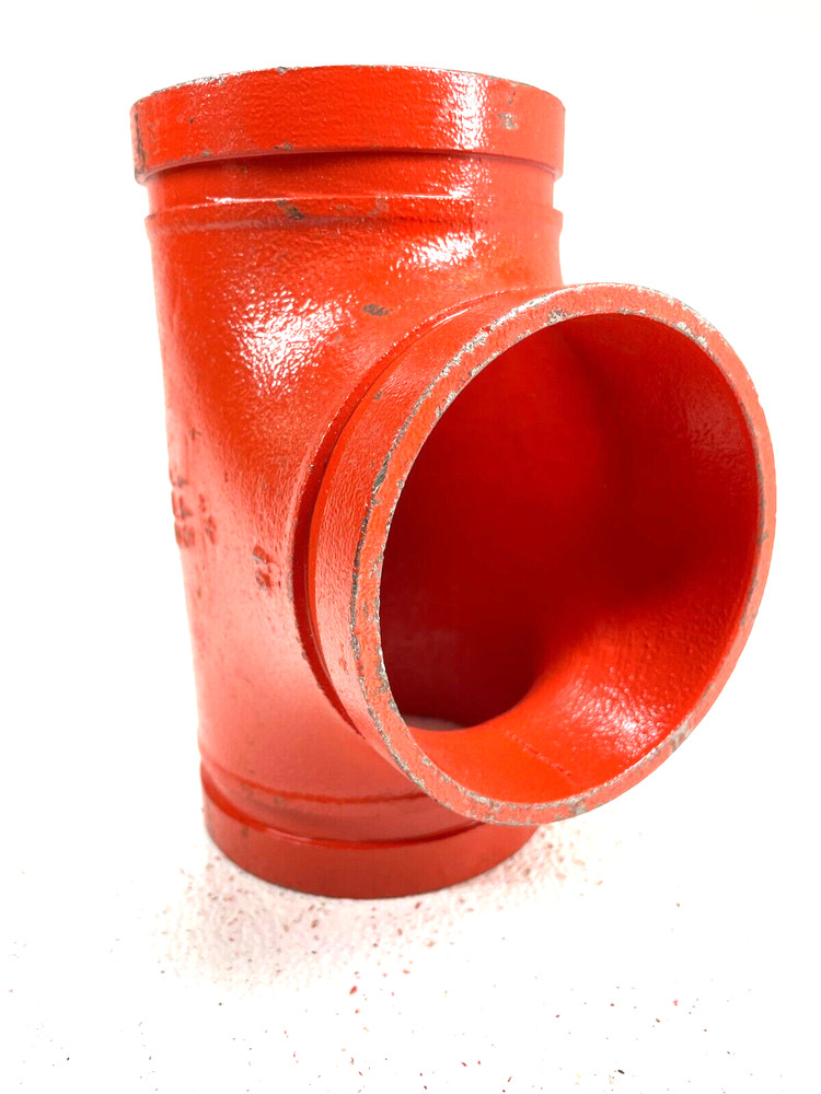 SPF Style ST-1 Straight Tee 4" Grooved End IPS Pipe Size Fitting