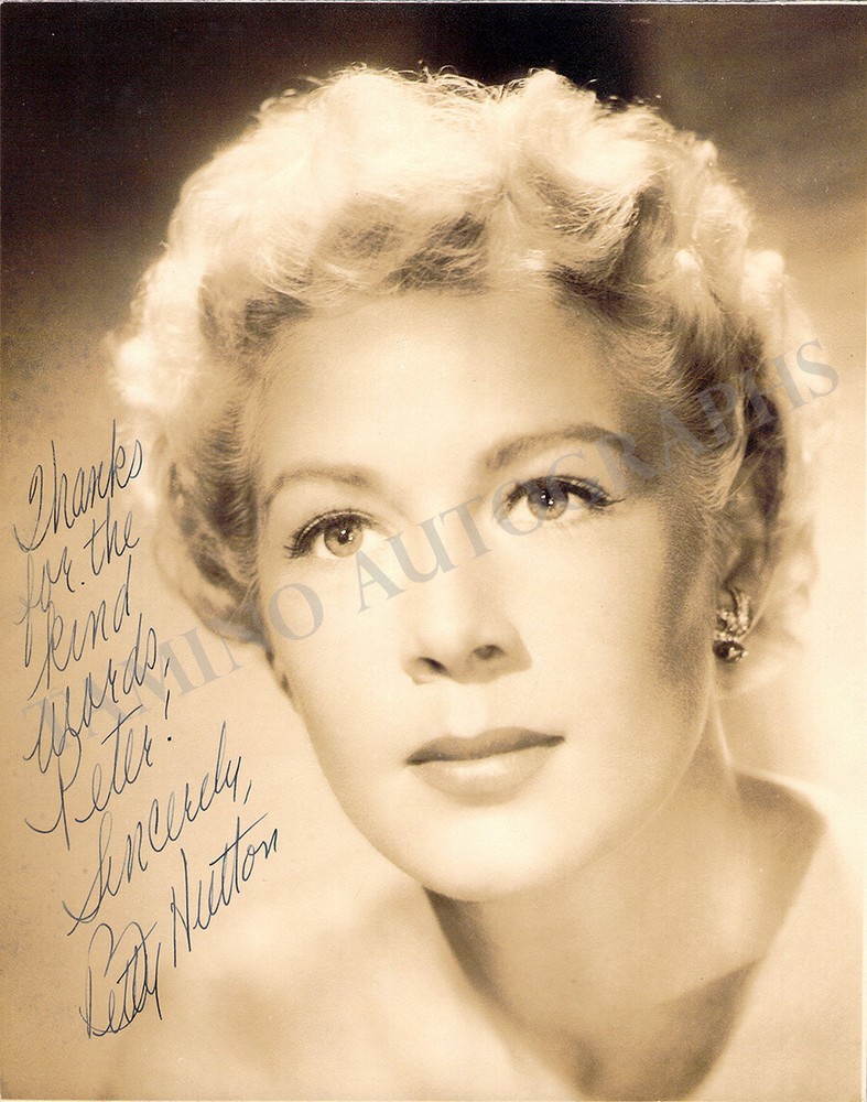 Hutton, Betty - Signed Photograph