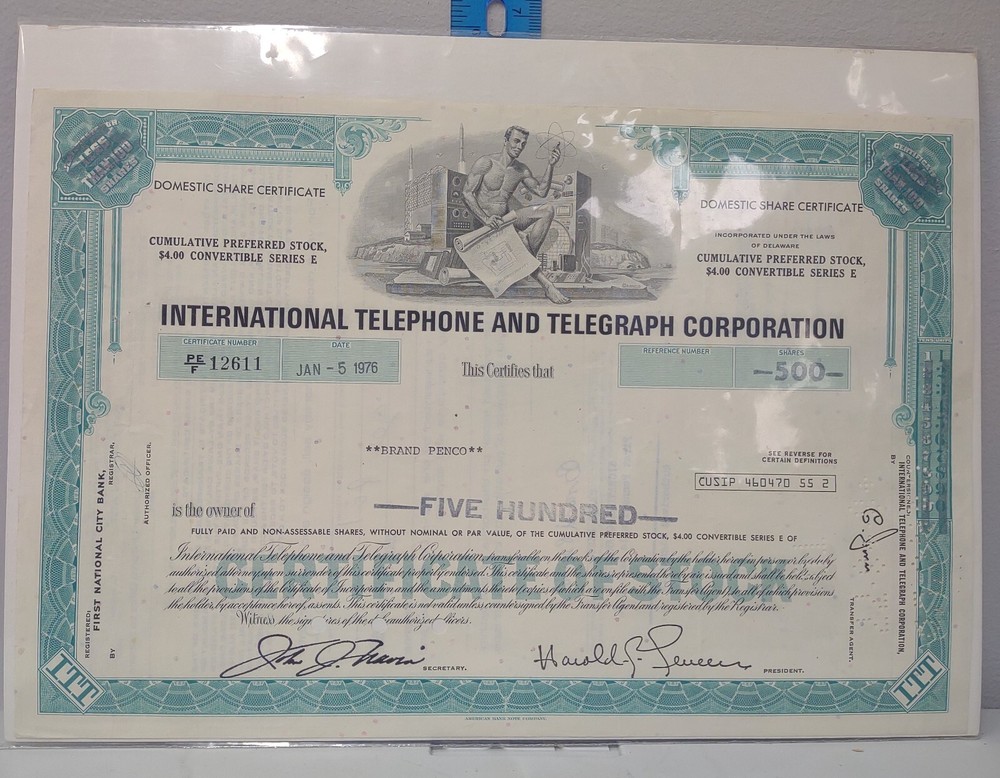 Stock Certificate
