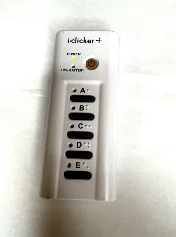 iClicker Plus RLR15 Student Classroom Response System Remote Control Unit WORKS
