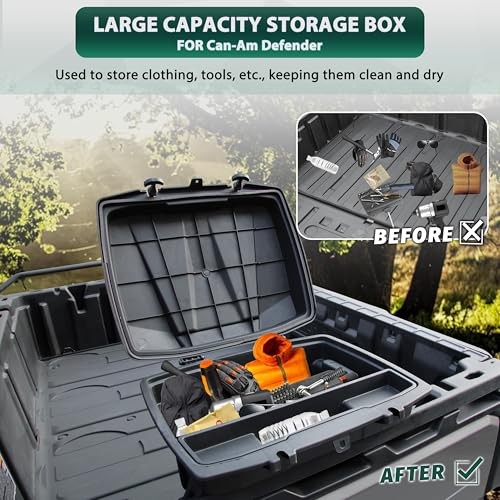 Defender Removable Cargo Storage Box, Double Layer Storage Container with