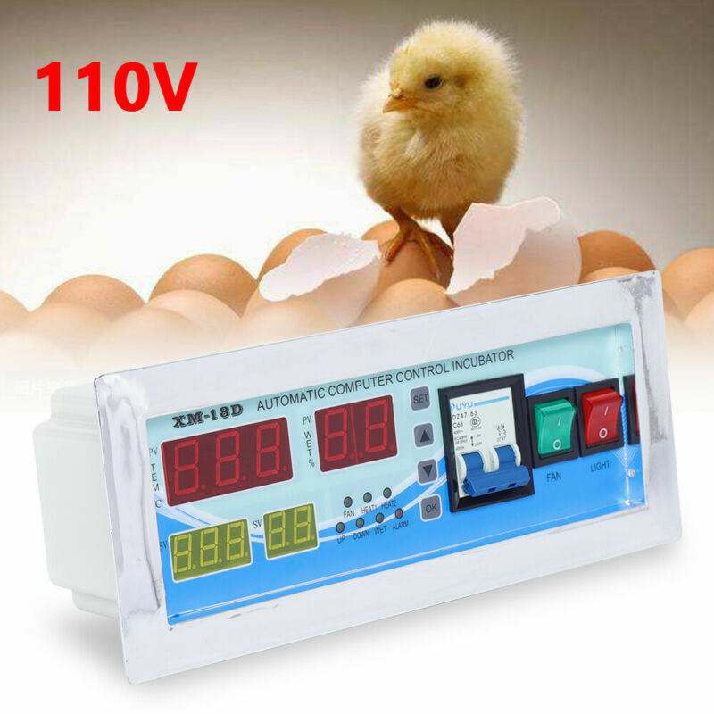 Automatic Digital Incubator Temperature Humidity Controller XM-18D Thermostat