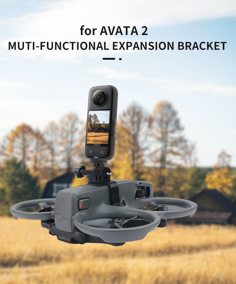 For DJI Avata 2 Transit Camera Transfer Sport Camera Upper Expansion Bracket