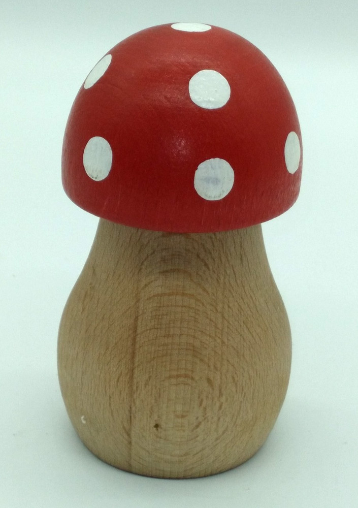Slovenia Carved Beechnut 4" Nutcracker Mushroom