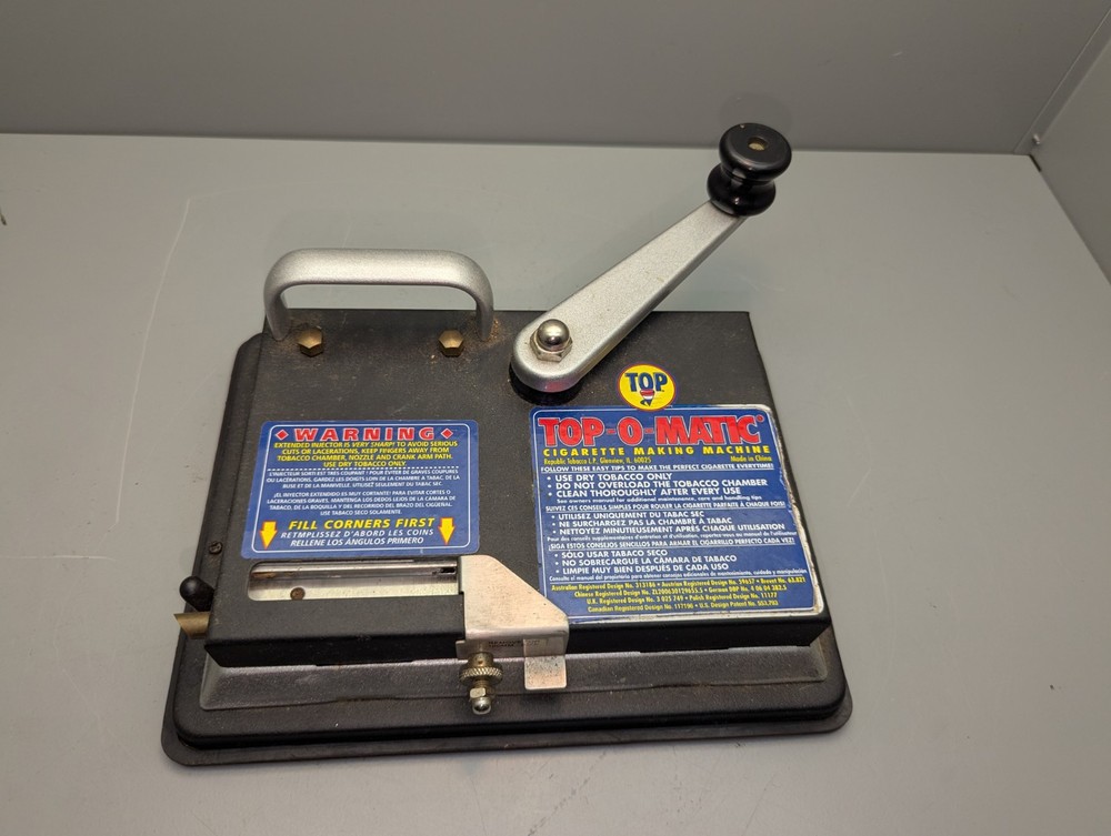 TOP-O-Matic Cigarette Maker Roller Tobacco Injector Machine