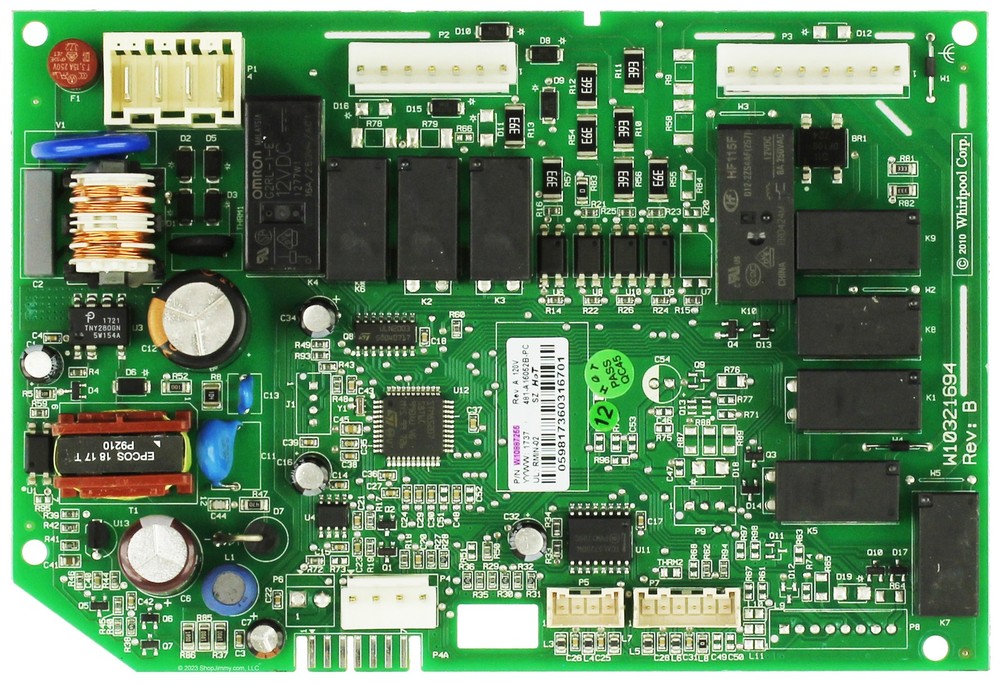 Whirlpool Refrigerator W10887255 Main Board