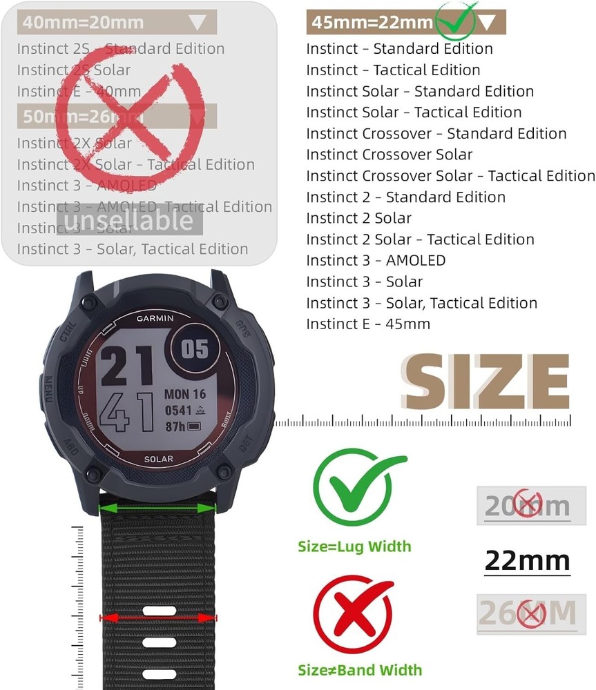 For Garmin Instinct/Insti
