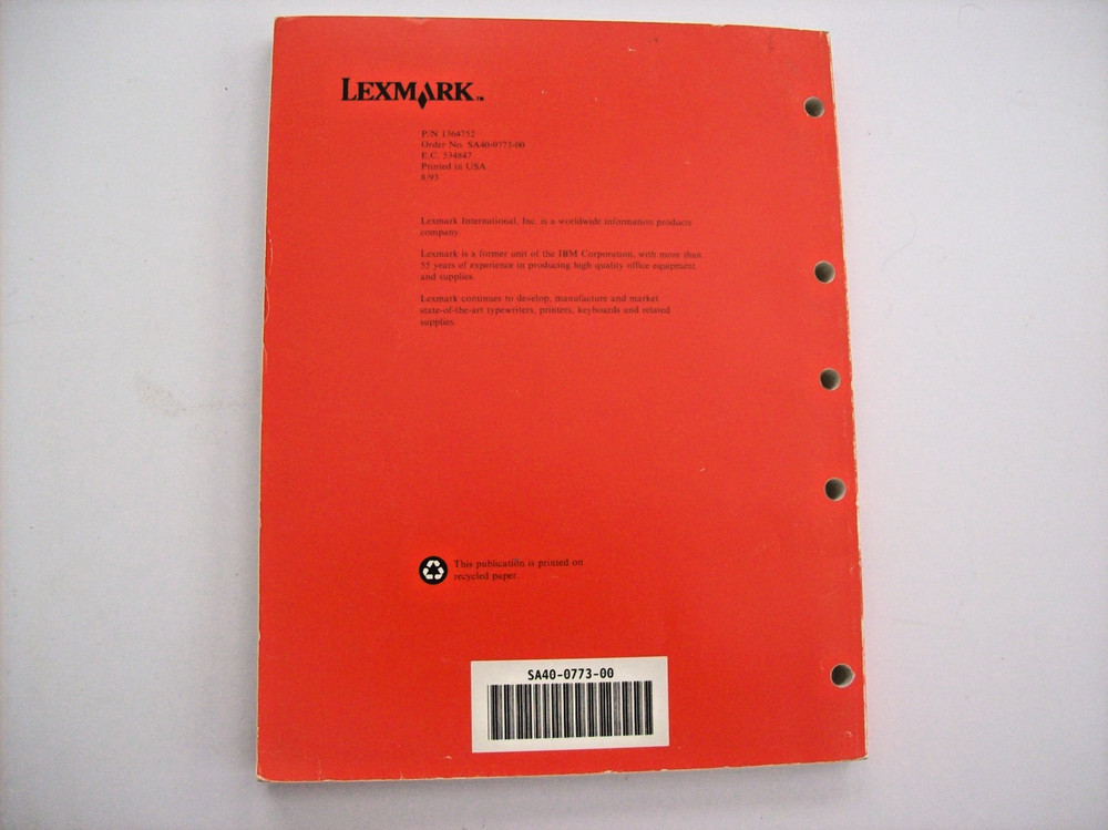 IBM WHEELWRITERS TYPEWRITER SERVICE MANUAL