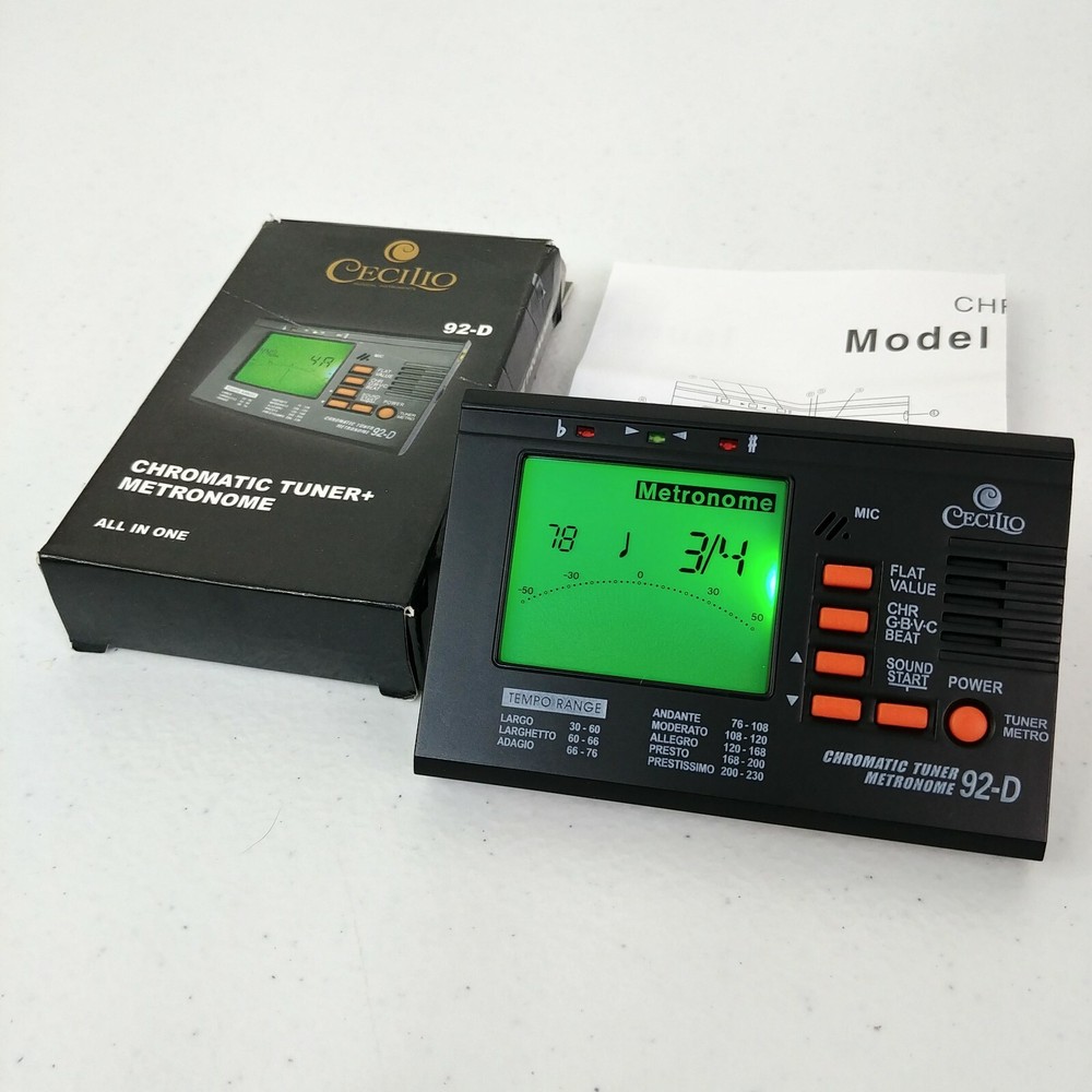 Cecilio 92-D chromatic tuner + metronome New open box