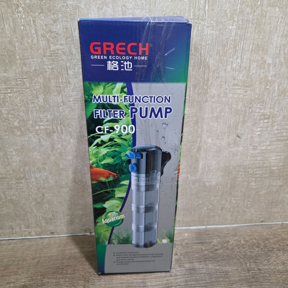 Grech CF-900 Multi-Function Aquarium Filter Pump With Media & Accessories