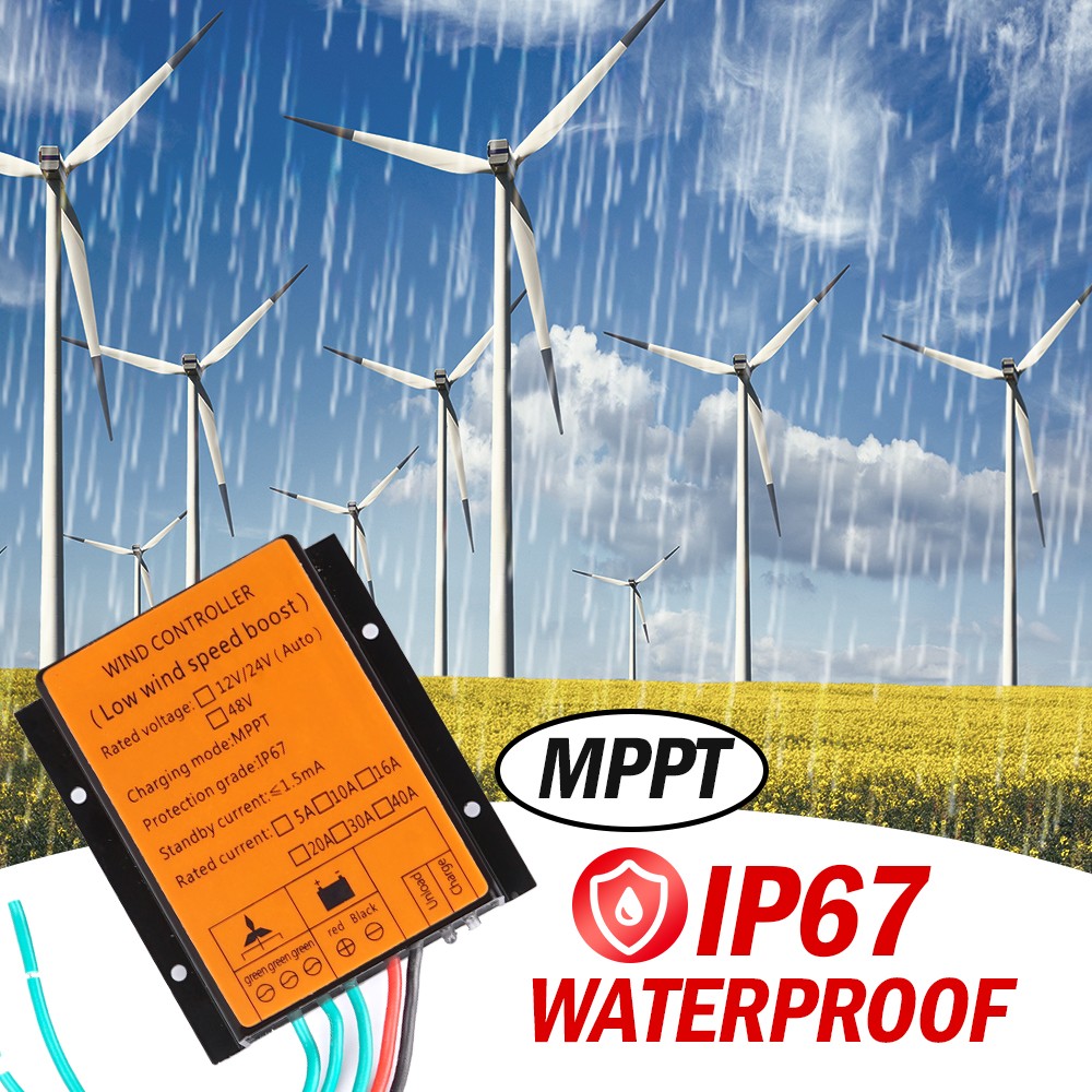 12V/24V Wind Turbine Generator MPPT Charge Controller Booster Regulator Powerful